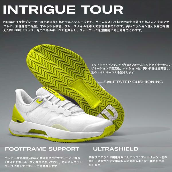 Wilson テニスシューズ グレー/イエロー Wilson Tennis Shoes Rush PRO W Omni Women's 23.5 cm E, Sunny
