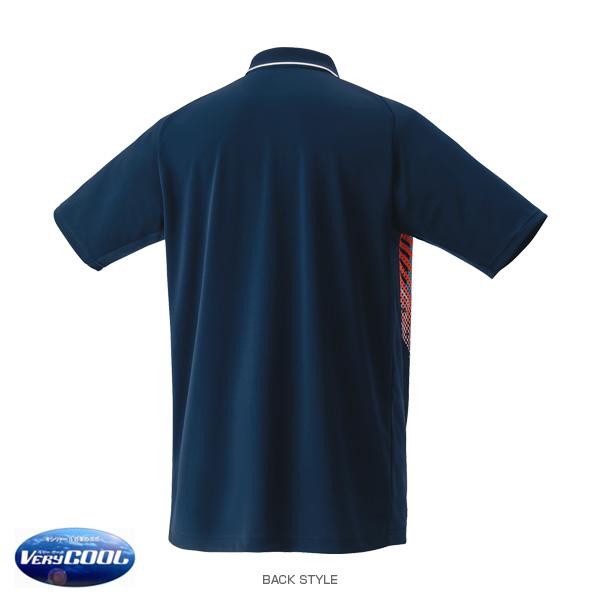 YONEX バドミントンシャツ L ホワイト/ネイビー YONEX バドミントンシャツ L ホワイト/ネイビー YONEX