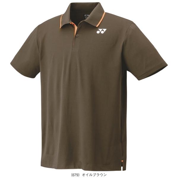 ヨネックス テニスウェア セットアップLブラウンストライプ YONEX（ヨネックス） テニスウェア『メンズ/ユニ』 ゲームシャツ ユニ