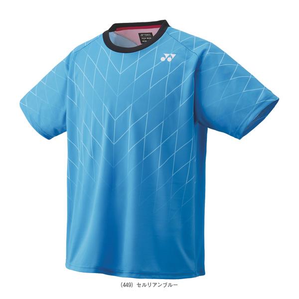 YONEX バドミントンウェア ブラック/ブルー YONEX ヨネックス ゲームシャツ(レギュラータイプ) レディース