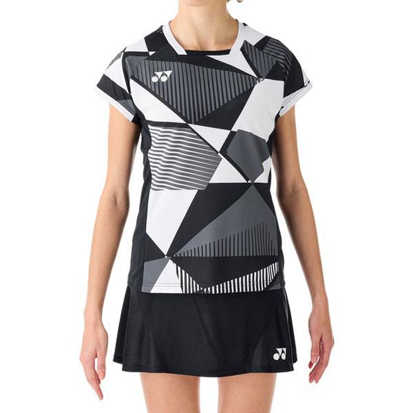 YONEX バドミントンゲームシャツ 20850 サイズO ブラック YONEX（ヨネックス） バドミントンウェア『レディース』 ゲームシャツ