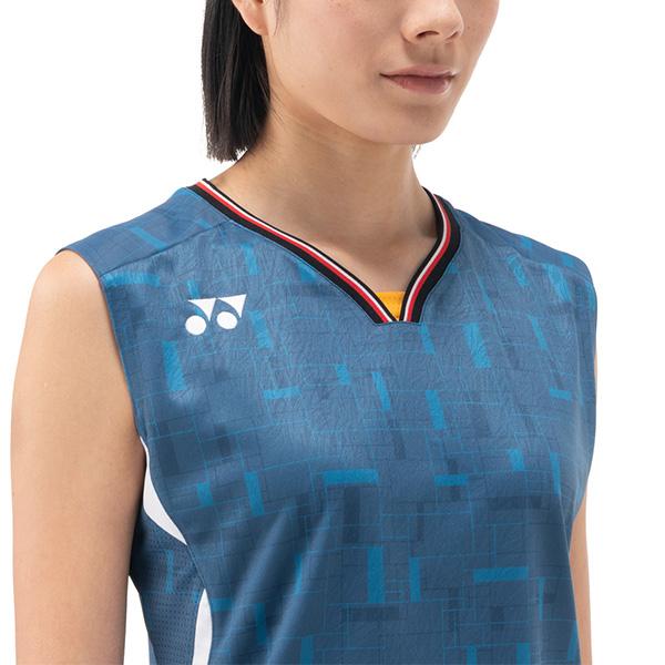 YONEX バドミントンウェア M ネイビー 日本代表モデル ノースリーブ YONEX（ヨネックス） バドミントンウェア（レディース） ゲームシャツ