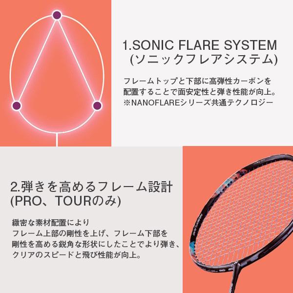 バドミントンラケット ナノフレア700 ヨネックス バドミントンラケット NANOFLARE700GAME/ナノフレア700