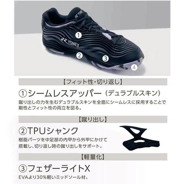 ヨネックス テニス シューズ パワークッションフュージョンレブ5LGC/POWER CUSHION FUSIONREV 5LGC/クレー・砂入り人工芝/レディース『SHTF5LGC』｜racket｜04