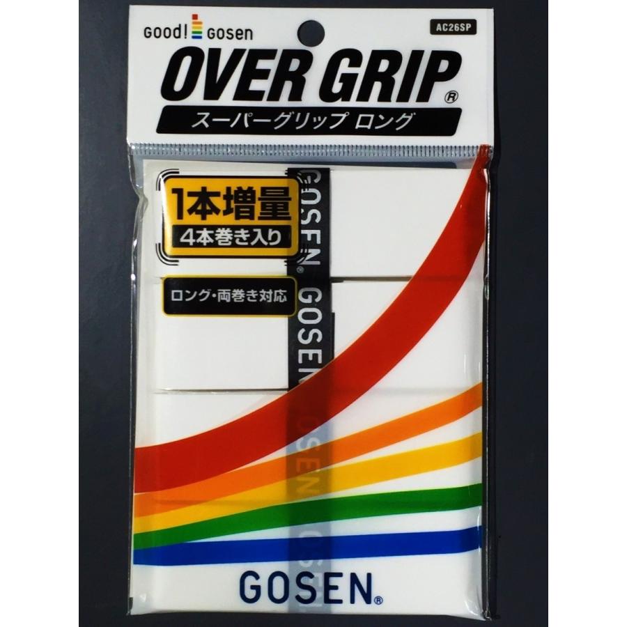 684円 注目の ゴーセン スーパーグリップテープ4本入 ブラック AC26SP