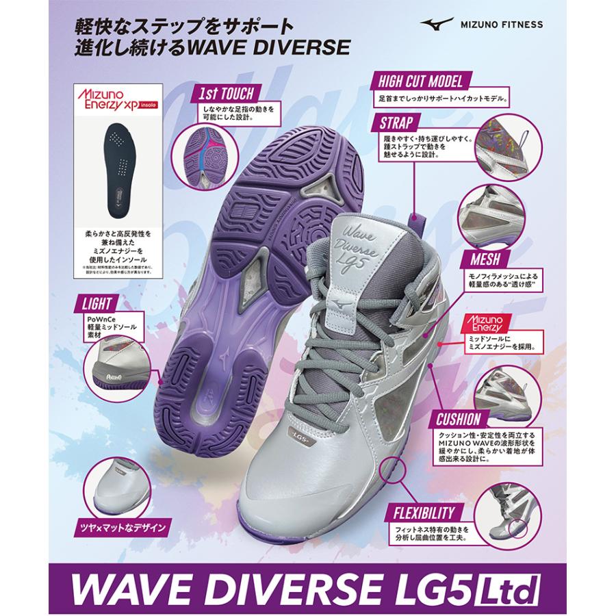 ウエーブダイバース 6 wave diverse ミズノ フィットネス ジム MIZUNO（ミズノ） ウエーブダイバースLG5 Ltd フィットネスシューズ
