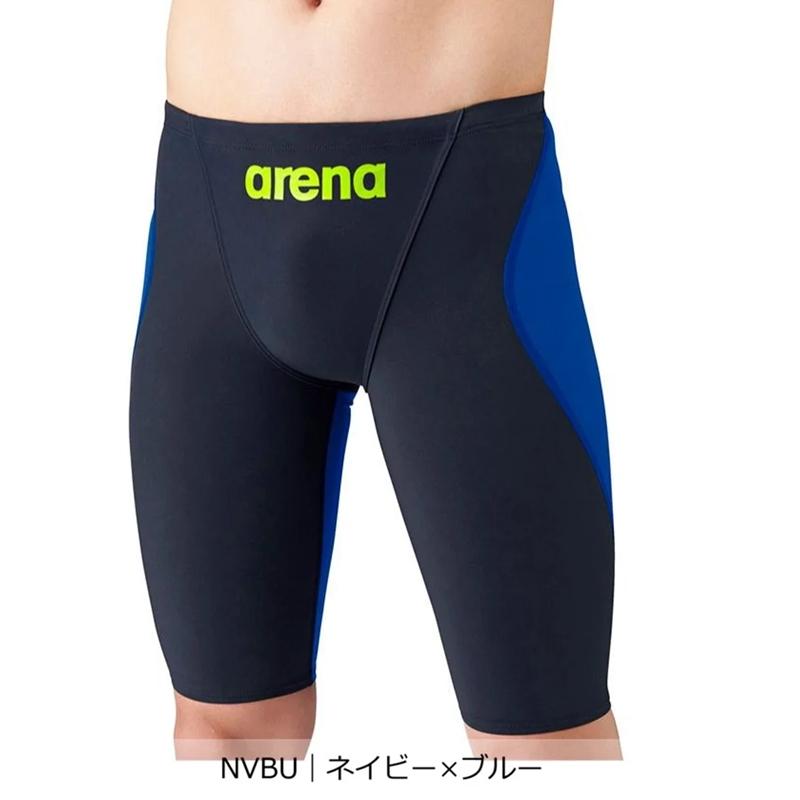 アリーナ 競泳水着 アクアフォースフュージョントライ ハーフスパッツ メンズ ブラック ネイビー ARN-1011M arena WA承認_12