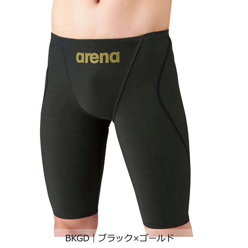 アリーナ 競泳水着 アクアフォースフュージョントライ ハーフスパッツ メンズ ブラック ネイビー ARN-1011M arena WA承認_4