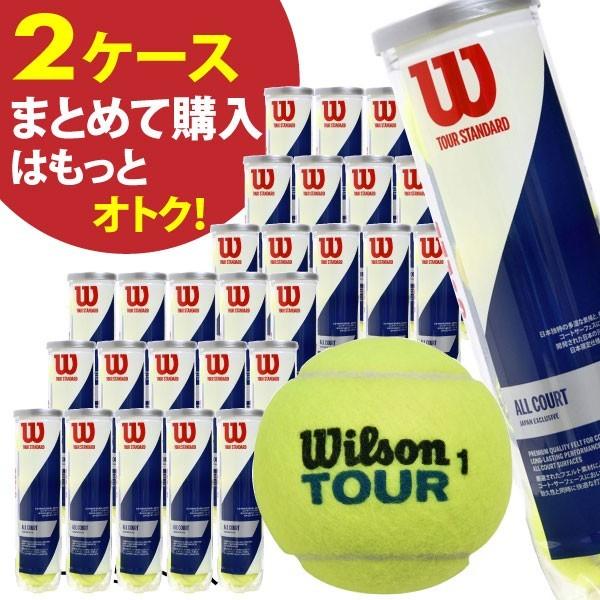 ウィルソン ツアースタンダード WILSON TOUR STANDARD 2箱 30缶120球入 硬式 テニスボール 練習球