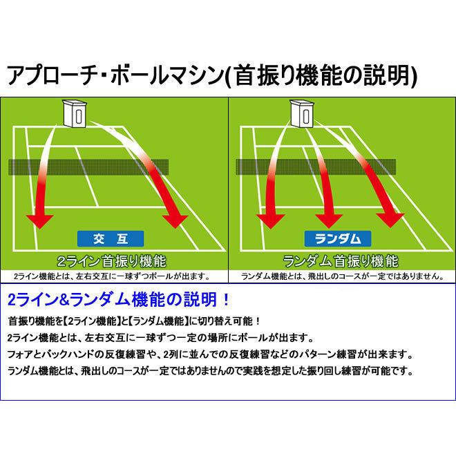 アプローチ・ボールマシン 内蔵バッテリーモデル/2Fリモコン/2ライン
