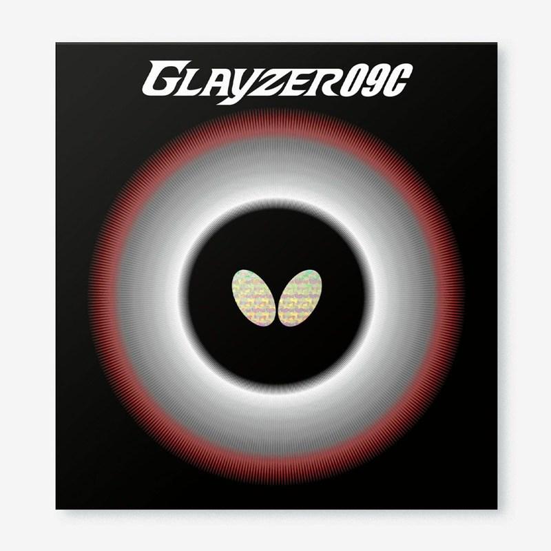 バタフライ 裏ラバー テナジー 09C ブラック 特厚 バタフライ（Butterfly） 卓球ラバー グレイザー09C GLAYZER 粘着性