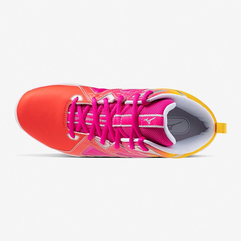 MIZUNO（ミズノ） 24SS ウエーブダイバース LG4 Ltd レッド×シルバー