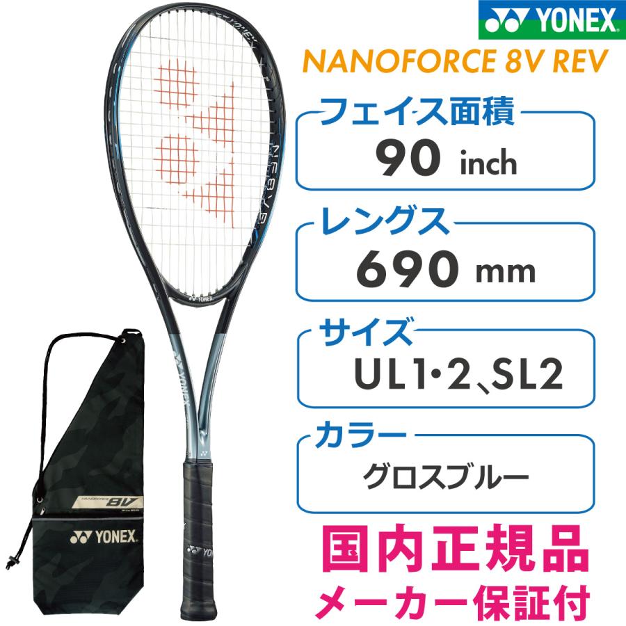 ヨネックス ナノフォース 8V REV グロスブルー YONEX SOFT TENNIS on X: 
