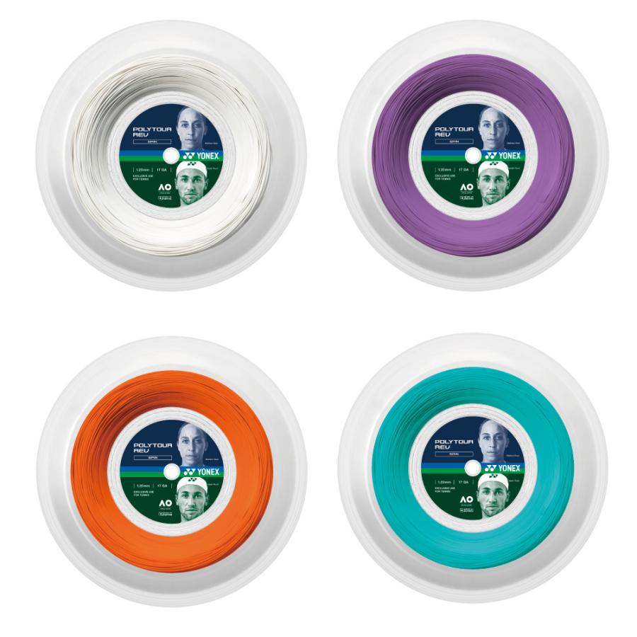 YONEX - 【中古・未使用品】ヨネックス ロール ポリツアーレブ POLYTOUR REV 120 テニス ガット 200cm ホワイト PTR120R2 YONEX YONEX（ヨネックス） ポリツアーレブ 200m POLYTOUR REV 硬式テニス