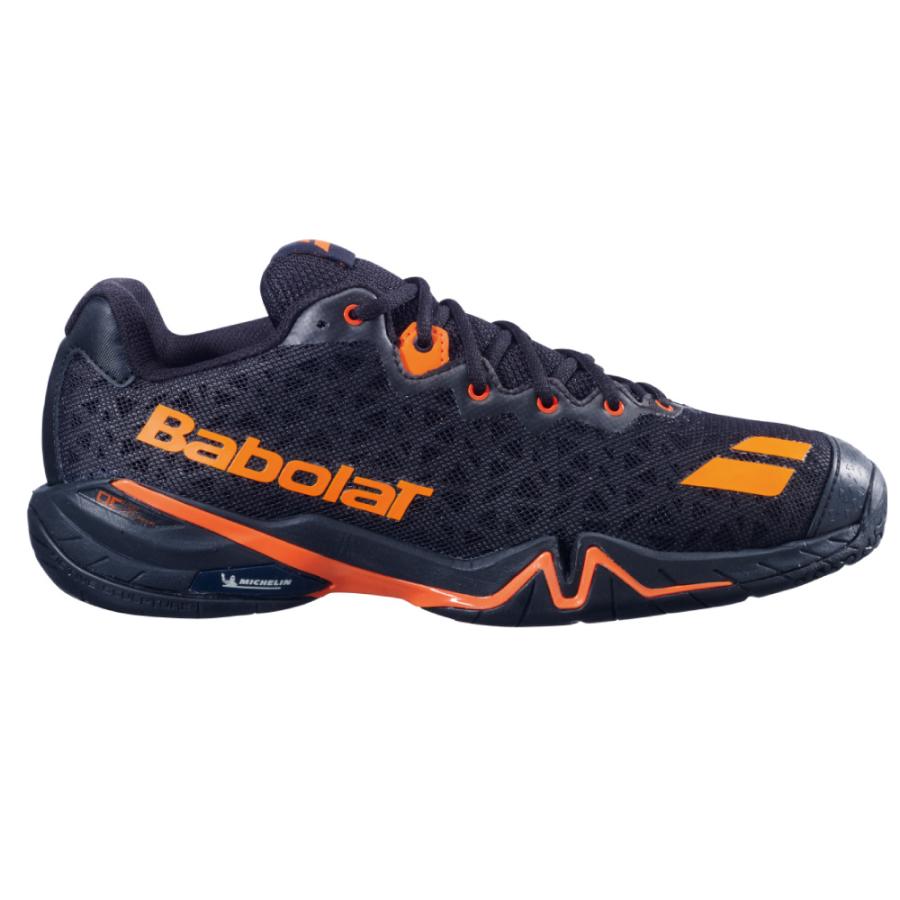 未使用 ブラック/オレンジ バドミントンシューズ Babolat（バボラ） BABOLAT SHADOW 4 MEN シャドウ4メン バドミントン