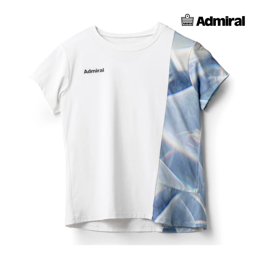 アドミラル ラメプリントスクリプトロゴL/S TEE ATLA31W グレーs