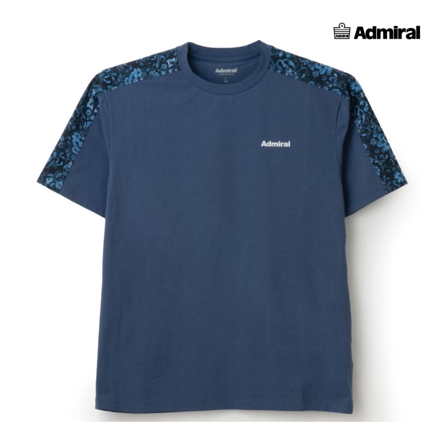 ウェア Admiral 25FW Admiral（アドミラル） メンズ ショルダーライングラフィックTEE