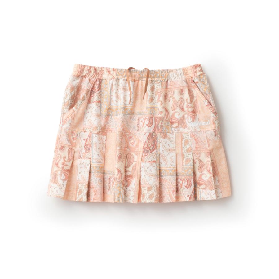 【ポスト投函対応】ADMIRAL　レディース　グラフィックプリーツスコート　ATLA504-046　2025SS　オレンジ　吸水速乾　UV　アドミラル | Admiral | 02