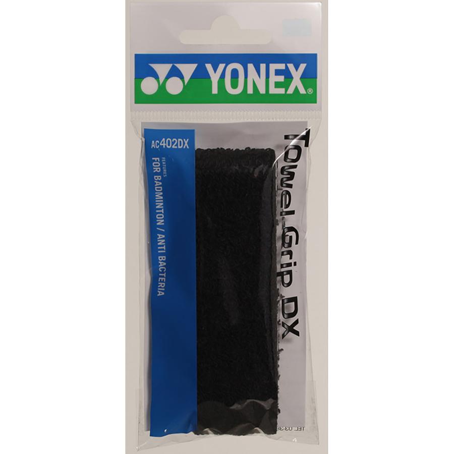 愛用 <BR>ヨネックス YONEX バドミントン アクセサリー グリップテープ タオルグリップ ブラック AC402DX 007