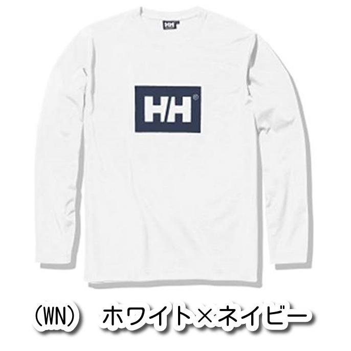 ヘリーハンセン HELLY HANSEN ロングスリーブロゴティ L/S Logo Tee ロンT 長袖 シンプル 定番 ロゴ 正規品 メンズ アウトドア マリーン K WN HE32067|racketshopr|02
