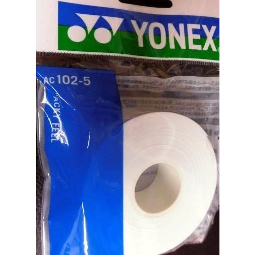 ヨネックス 【国内正規品】AC102-5　詰め替え用　ウェットスーパーグリップ［5本入］　ホワイト（011）【＊期間限定・ヤフー価格＊】　　 　　 の商品画像