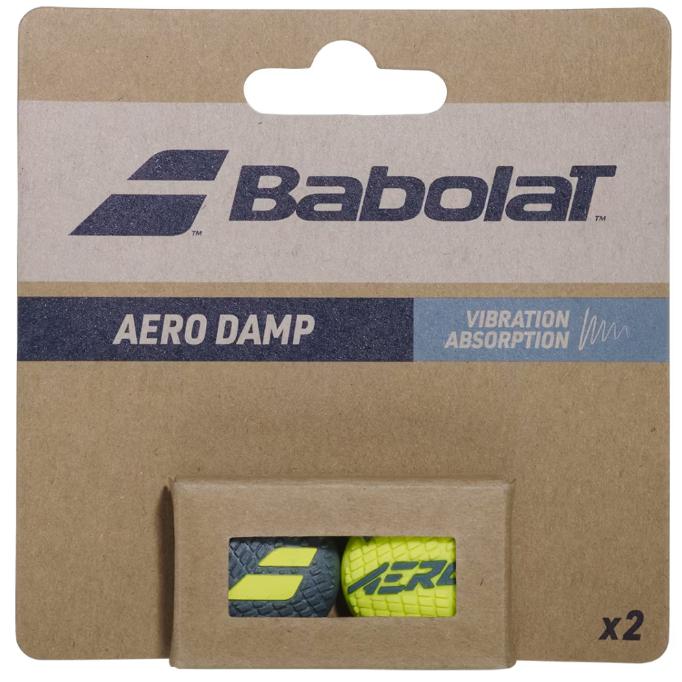 バボラ【国内正規品】アエロダンプ ×2（2個入） 700137 イエロー/グレー | Babolat