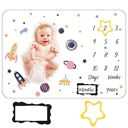 撮影シーツ ベビー 毛布 寝相アート月齢フォトシート 月齢シーツ 背景布 赤ちゃんマイルストーン