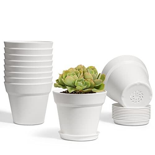 T4u 植木鉢 プラスチック プランター 10点セット 受け皿付き 排水穴付き 3号鉢 現代風 室内 観葉植物鉢 多肉植 ラココショップ 通販 Yahoo ショッピング