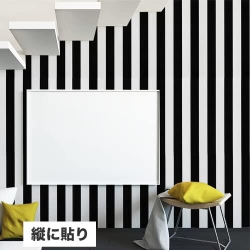 壁紙 壁紙シール リメイクシート 壁紙シート のりつき はがせる おしゃれ 黒白 北欧風 幅40cm 長さ2m ふすま紙 ラココショップ 通販 Yahoo ショッピング