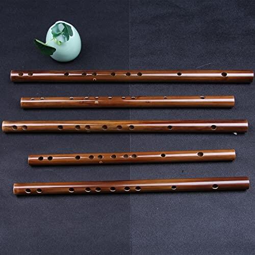 Jinchuan 竹製フルート 笛子 竹笛 横笛 尺八 短い笛 短笛 木管楽器 ミュージカル 伝統的な手作り (Gキー)|racoco|07