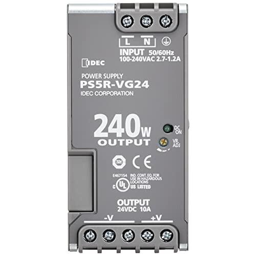 販売の事前割引 IDEC(アイデック) スイッチング電源 PS5R-V形 240W・24V DINレール取付 AC100~240V PS5R-VG24