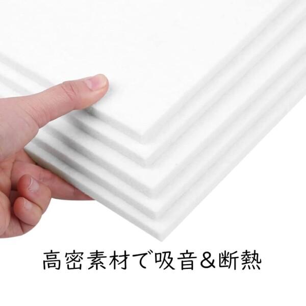 アコースティック・吸音パネル 60cm×60cm ライトグレー 10枚セット 難燃仕様 壁床兼用 吸音 防 【SINGLE】