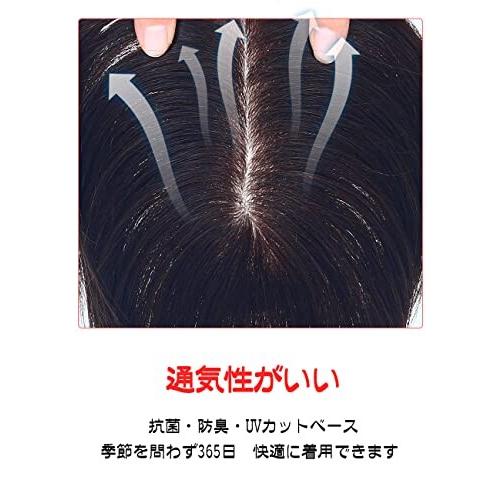 前髪 部分ウィッグ 分け目専用 人毛100% 超リアル人工皮膚 ウイッグ つむじ付き 総手植え シ 【George】