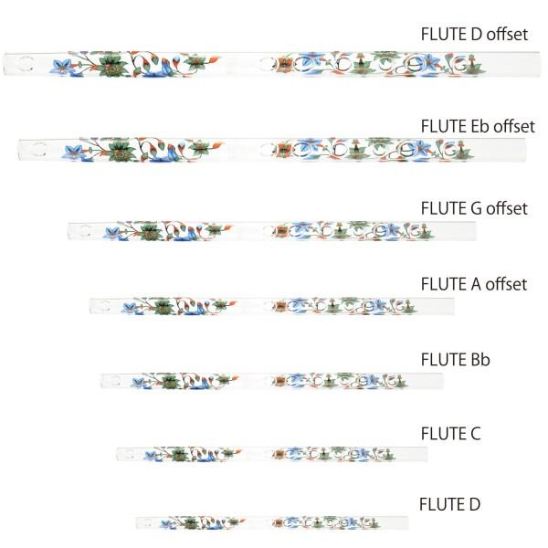 CRYSTAL フルート Offset モデル D管 全長553mm FLUTE 【ケルントナー】 D LILY