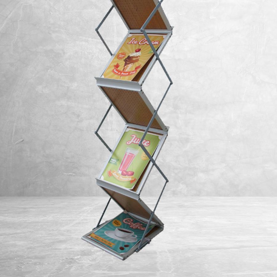 カタログスタンド 展示会 イベント コンパクト収納 伸縮 A4 Hotdogger