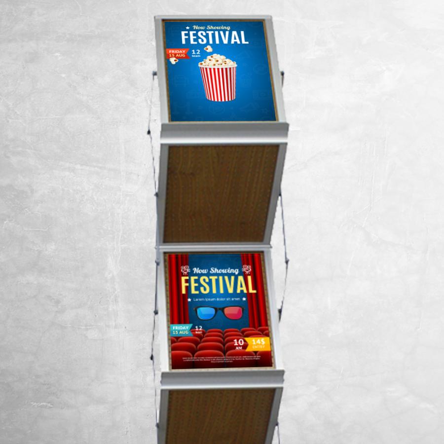 カタログスタンド 展示会 イベント コンパクト収納 伸縮 A4 Hotdogger