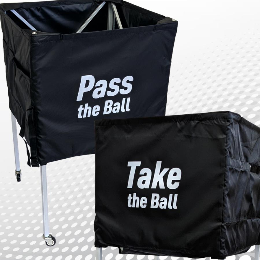 ボールかご 大 キャリーバッグ付 ネーム入れ可能 サッカーボール