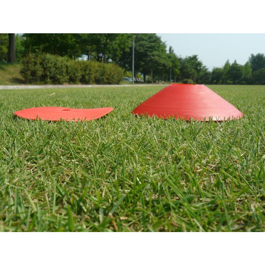 並行輸入品 フラットマーカー 15cm 10枚セット サッカー フットサル ラグビー アメフト 陸上 野球 テニス ハンド ボール ライン マーカー フラット Wantannas Go Id