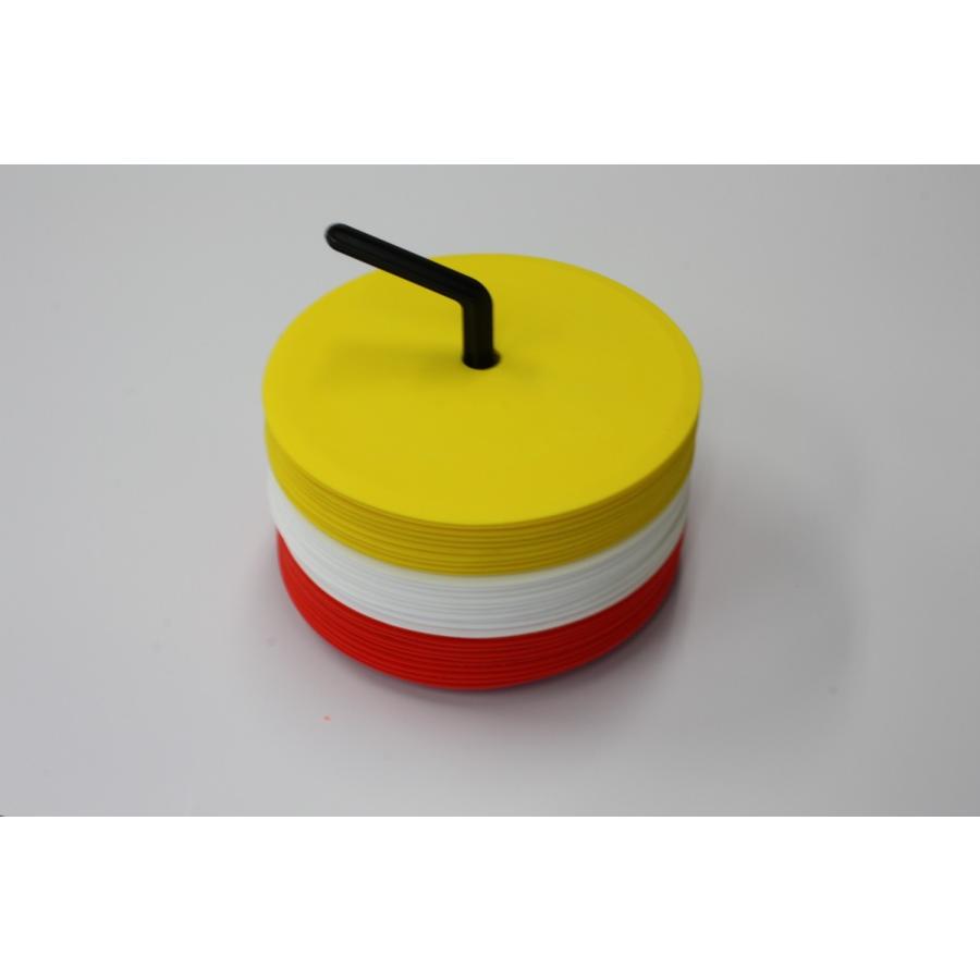 並行輸入品 フラットマーカー 15cm 10枚セット サッカー フットサル ラグビー アメフト 陸上 野球 テニス ハンド ボール ライン マーカー フラット Wantannas Go Id