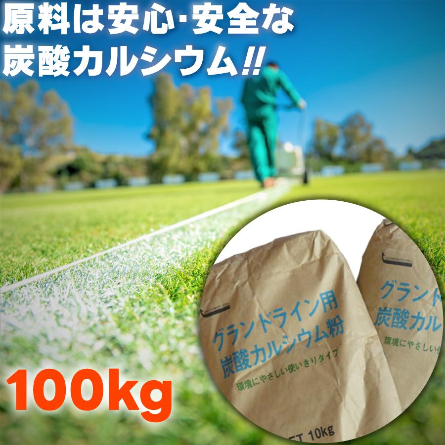 Fungoal ラインパウダー 100kg 10kgx10袋 石灰 白線 ライン引き用粉
