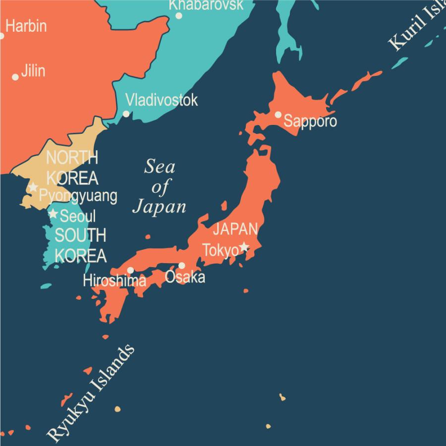 世界地図 ポスター [ネイビーシー] 英語 オフィス インテリア World