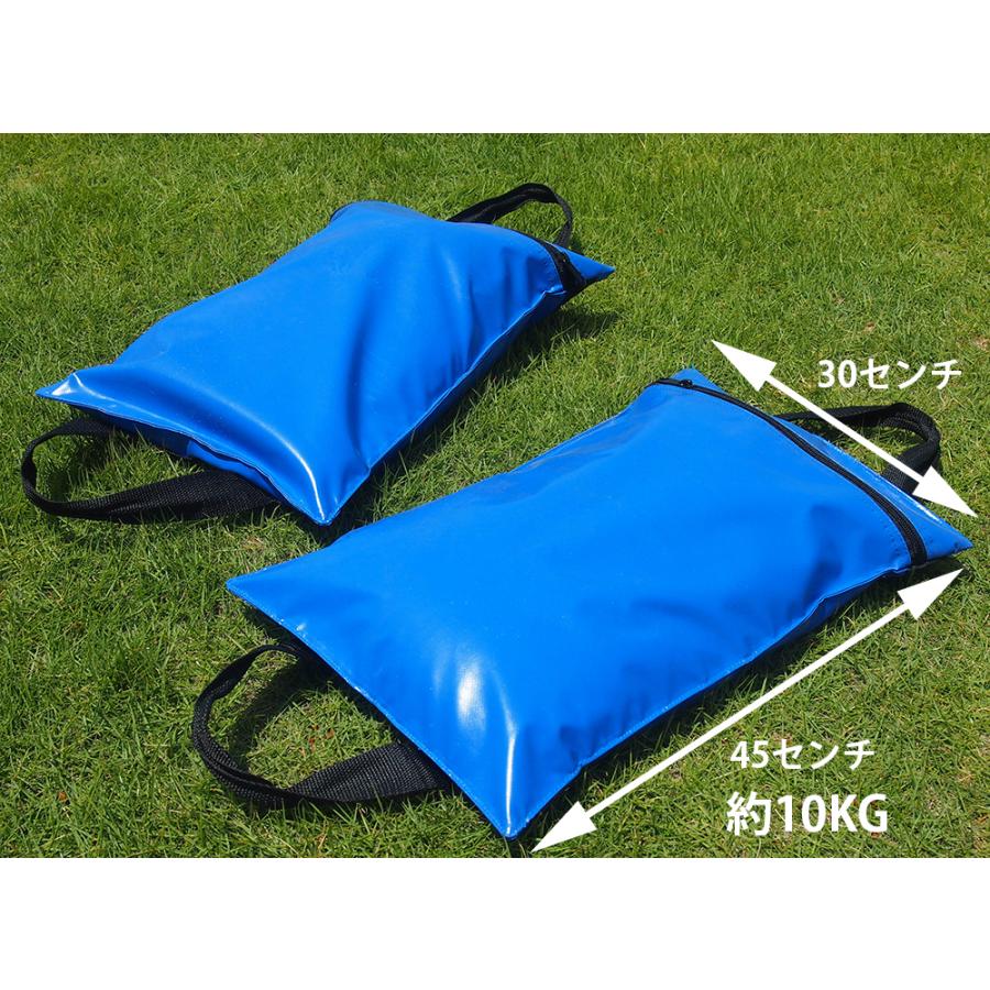 サンドバッグ 10kg 1個 重し サッカーゴール転倒防止用 標識 安全対策