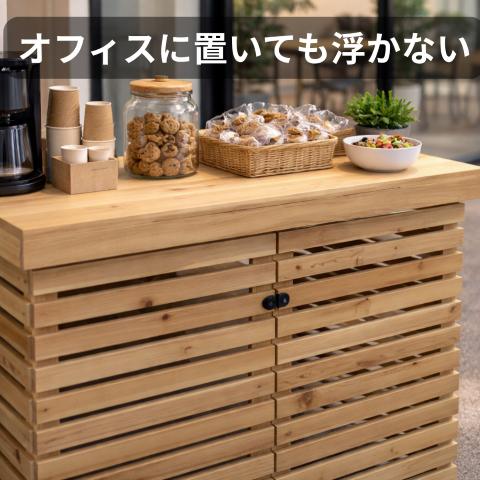 木製テーブルカウンター 組立式 移動可能 屋内用 イベント マーケット