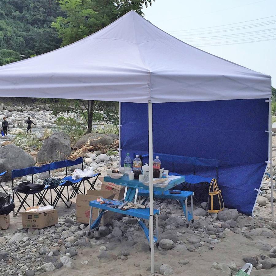 テント 横幕 2x2m 窓あり サイドウォール サイドシート 防水 防炎 UV