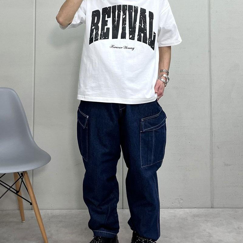 MODISH GAZE モディッシュガゼ  REVIVAL 発泡プリント ビッグシルエットTシャツ｜radchamp｜16