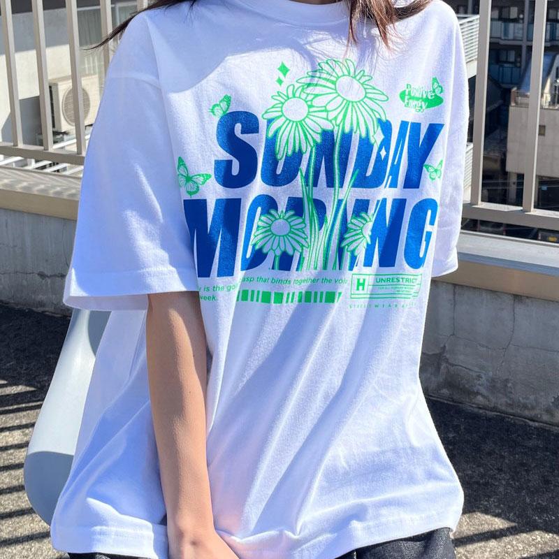 MODISH GAZE モディッシュガゼ  SUNDAY MORNING ビッグシルエットTシャツ｜radchamp｜16