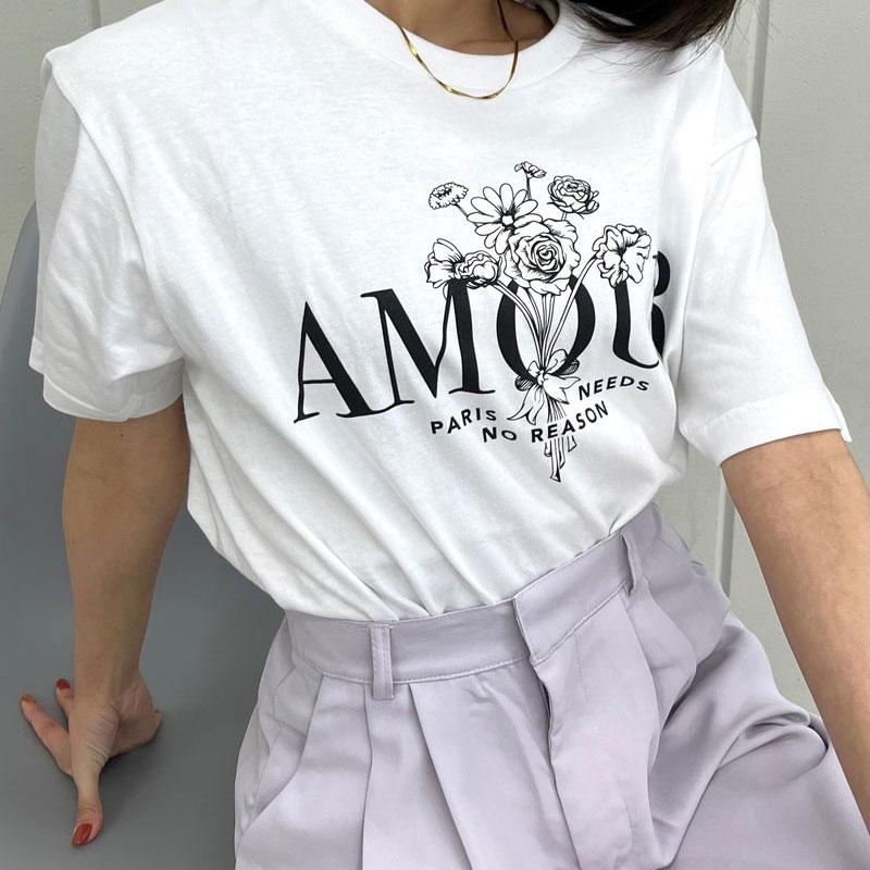 MODISH GAZE モディッシュガゼ  AMOUR 花柄プリントTシャツ｜radchamp｜16