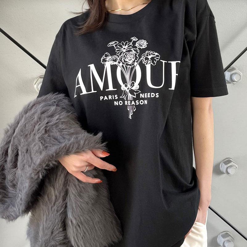 MODISH GAZE モディッシュガゼ  AMOUR 花柄プリントTシャツ｜radchamp｜04