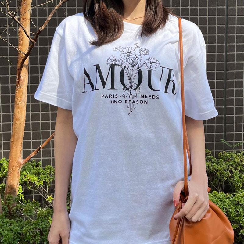 MODISH GAZE モディッシュガゼ  AMOUR 花柄プリントTシャツ｜radchamp｜07