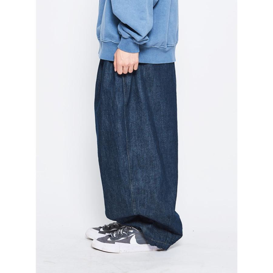 ANGLAN ANGLAN-Stone Vintage Denim Balloon Pants アングラン